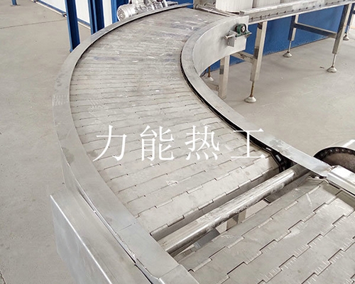 上海不锈钢链板转弯输送机